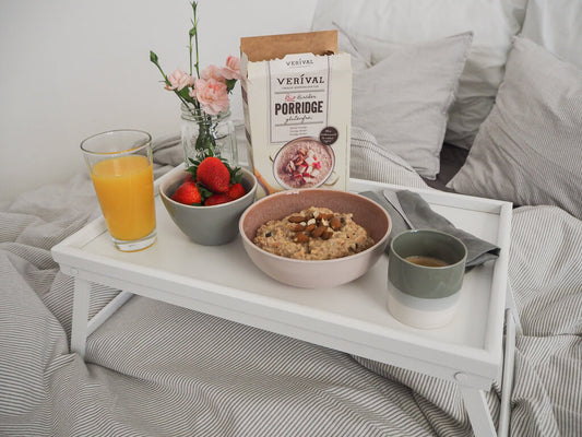 Healthy breakfast with gluten intolerance