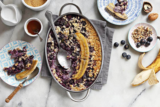 Baked oats for breakfast
