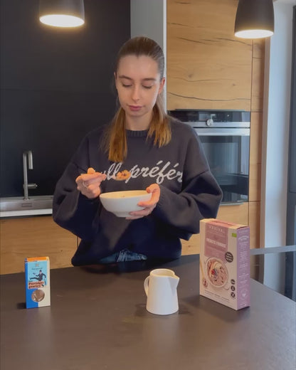 Bio Porridge ricco di fibre lampone e mirtillo
