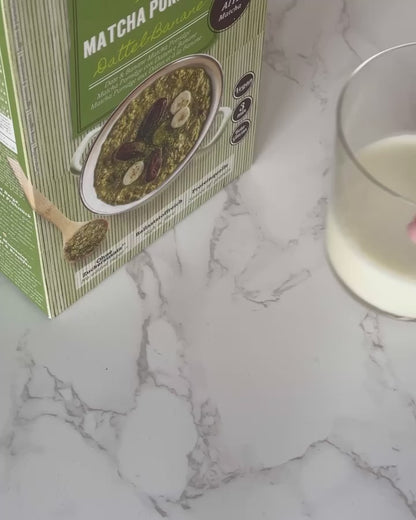 Bio Matcha Porridge Dattel-Banane