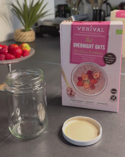 Bio Overnight Oats Lampone e Fragola 